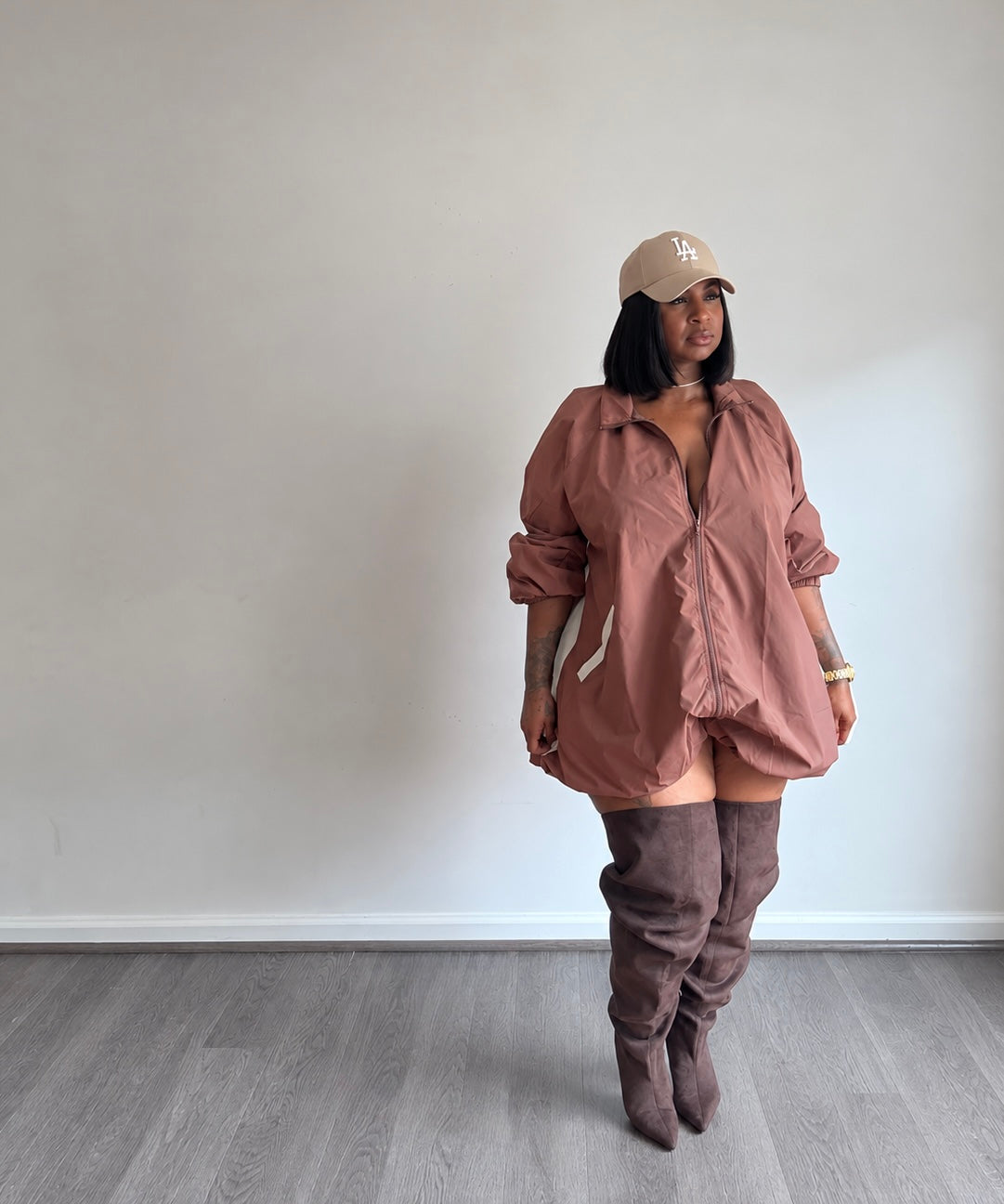 Casual windbreaker dress / jacket