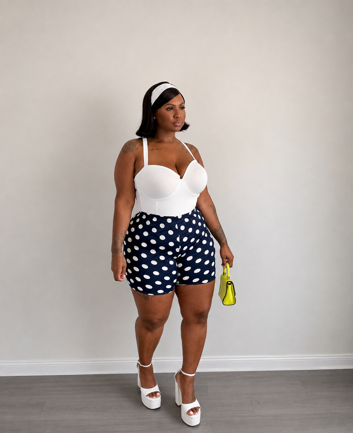 Polka dot bike short 2